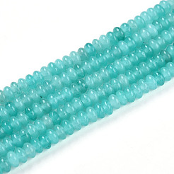 Chapelets de perles en jade blanc naturel teinté&nbsp;G-T139-57A-06