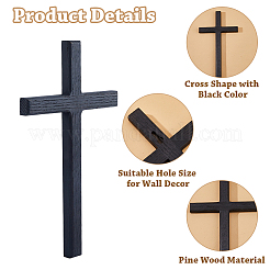 Adornos de pared de madera de pino&nbsp;AJEW-WH0481-580