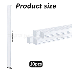 Bastoncino quadrato in acrilico trasparente&nbsp;OACR-WH0037-57D