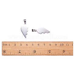 Anlaufgeschützte geteilte Anhänger aus 304 Edelstahl&nbsp;STAS-F213-01P