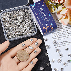210 Stück 7 Stile tibetischen Stil Legierung Blume Perlen&nbsp;FIND-SC0012-98