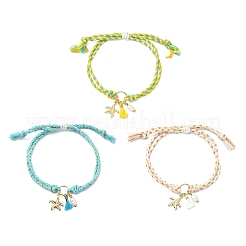 Braccialetti con ciondoli in ottone a forma di stella marina&nbsp;BJEW-JB13886