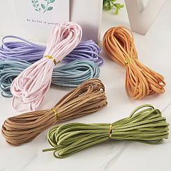 60 Yards 6 Farben flache Wildlederschnur&nbsp;LW-TA0001-02