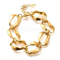 Gliederkettenarmbänder aus 304 Edelstahl für Damen&nbsp;BJEW-R012-01G