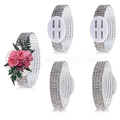 Stretch-Armbänder aus Kunststoff und Strass&nbsp;AJEW-WH20064-05