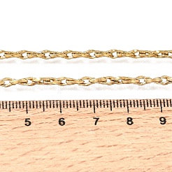 Collane a catena a maglie ovali intrecciate in acciaio inossidabile 304 da 3 mm per uomo e donna&nbsp;SA-CBAB767-18A-G