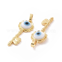 Main mauvais pendentifs Murano d'oeil&nbsp;ZIRC-F136-05G-04