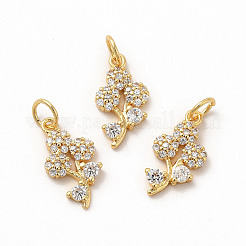 Cremagliera placcatura micro ottone spianare pendenti zirconi&nbsp;ZIRC-M120-08G