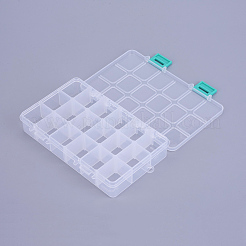 Boîte en plastique de stockage d'organisateur&nbsp;X-CON-X0002-03