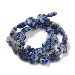 Natürliche blaue Fleck Jaspis Perlen Stränge&nbsp;G-F769-D01-01