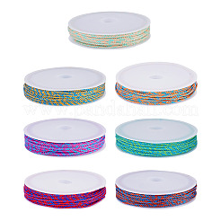 7 color s24-ply cordones trenzados de algodón&nbsp;OCOR-TA0004-23C