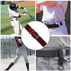 1 ceinture de softball élastique en similicuir et polyester&nbsp;AJEW-CL0001-37B