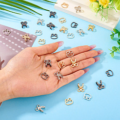 15 Satz 3 Farben Legierung Taille Extender Haken & Ösen Verschlüsse&nbsp;DIY-TA0012-28