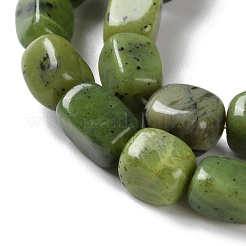Natürliche kanadische Jade Perlen Stränge&nbsp;G-P497-01D-01