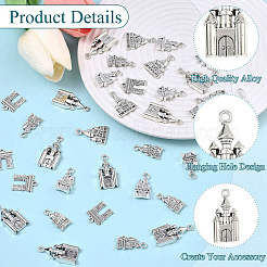 50pcs 5 estilos colgantes de aleación de zinc de estilo tibetano&nbsp;TIBEP-YW0002-36
