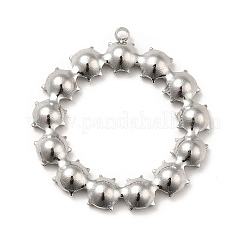 304 Edelstahl Anhänger Strass Fassungen&nbsp;LS-STAS-P312-07P