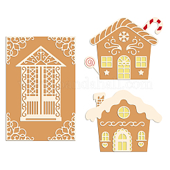 2 pz. 2 stencil di fustelle in acciaio al carbonio a tema natalizio&nbsp;DIY-DM0002-49