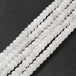 Natürliche weiße Jade perlen Stränge&nbsp;G-D481-17B