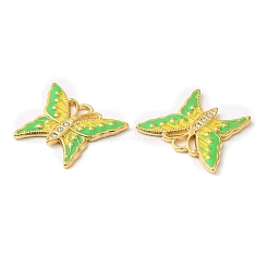 Veri pendenti in strass in acciaio inossidabile 304 placcato oro 18k&nbsp;STAS-A084-24G-03