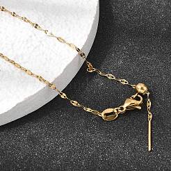 1.5 mm Unisex-Halsketten aus 304er Edelstahl mit geriffelter Form&nbsp;NJEW-P356-10G