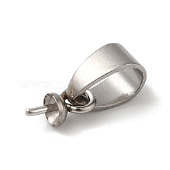 304 Edelstahl Cup Perle Peg Bails Pin Anhänger&nbsp;STAS-D013-03A-P