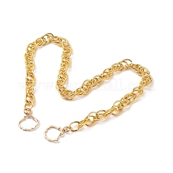 Asas de bolsa de cadenas de doble enlace de aluminio&nbsp;AJEW-BA00087