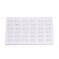 Ohrstecker aus Messing und Naturperlen&nbsp;PEAR-N020-WX12
