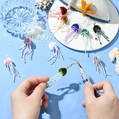10 Stück handgefertigte Glasperlen in 10 Farben.&nbsp;SEED-CJ0001-26