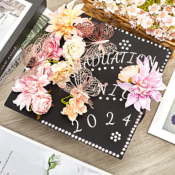 46 Stück 17 Stil Stoff Rose Blume&nbsp;AJEW-GF0008-83