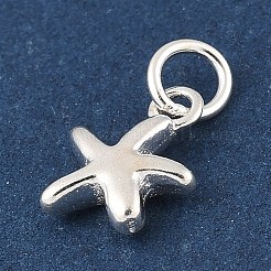 925 Seestern-Anhänger aus Sterlingsilber mit Biegeringen.&nbsp;STER-R013-01S