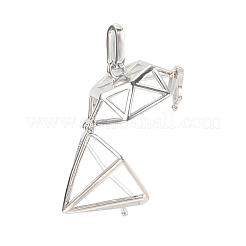 Ciondoli di gabbia di ottone cavi&nbsp;KK-K124-04P-NR