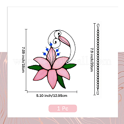 1 pièce de suspension de fenêtre en acrylique en forme de fleur de lys&nbsp;WICH-DJ0001-03
