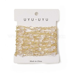 Placcatura cremagliera in ottone dorato ovali e catene a maglie infinite&nbsp;CHC-C026-21