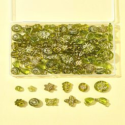 Perline acriliche trasparenti 110 pz 11 stili&nbsp;OACR-FS0002-07