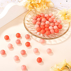 45 perles focales rondes en silicone de 3 couleurs&nbsp;SIL-TAD0001-01H