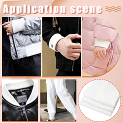 Tejido elástico acanalado de poliéster para cuello&nbsp;DIY-WH0698-094C