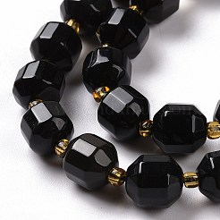 Natürlichen Obsidian Perlen Stränge&nbsp;G-G990-F11