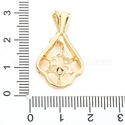 Ciondoli con cauzione con micro zirconi cubici in ottone&nbsp;KK-Q794-04D-G