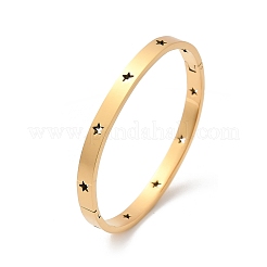 Bracelets articulés en acier inoxydable 304 avec étoile creuse&nbsp;BJEW-L610-20G