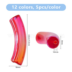 60 Stück 12 Farben UV-Beschichtung transparente&nbsp;OACR-DC0001-58