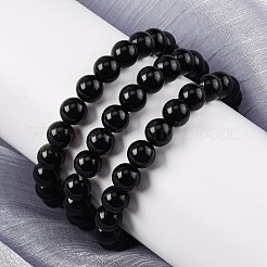 Natürliche Regenbogen Obsidian Stretch Armbänder&nbsp;BJEW-F315-8mm