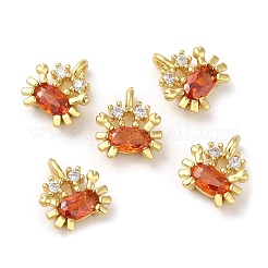 Colgante micropavé cubic zirconia de latón&nbsp;KK-M246-33G