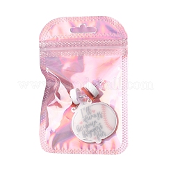 1 par de pendientes colgantes de acrílico deportivos con estampado de leopardo y corazón para madres&nbsp;EJEW-FS0001-22D