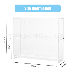 Vetrine per action figure in plastica trasparente a 2 livello&nbsp;ODIS-WH0329-61