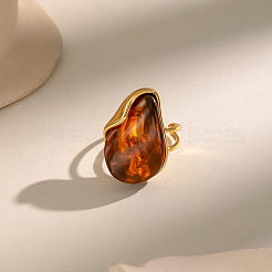 Bracciale aperto in resina e acciaio inossidabile 304 per donna&nbsp;OM2986-3