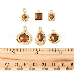 12 Stück 6 Stile Legierung Harz Anhänger&nbsp;FIND-FS0004-05