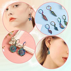 Fabrication de boucles d'oreilles pendantes bricolage kits de recherche&nbsp;DIY-SZ0008-28