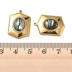 Natur Paua Muschel Anhänger&nbsp;STAS-G397-19G-02