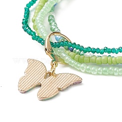 Perles de rocaille en verre bracelets multi-rangs perlés&nbsp;BJEW-JB09072