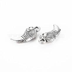 Tibetischer stil Aluminium Anhänger & Charms&nbsp;TIBEP-N011-005